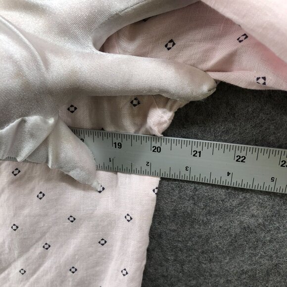 Abercrombie & Fitch 100% Linen Long Sleeve Shirt Mens XS Pink Button Down - Picture 7 of 8